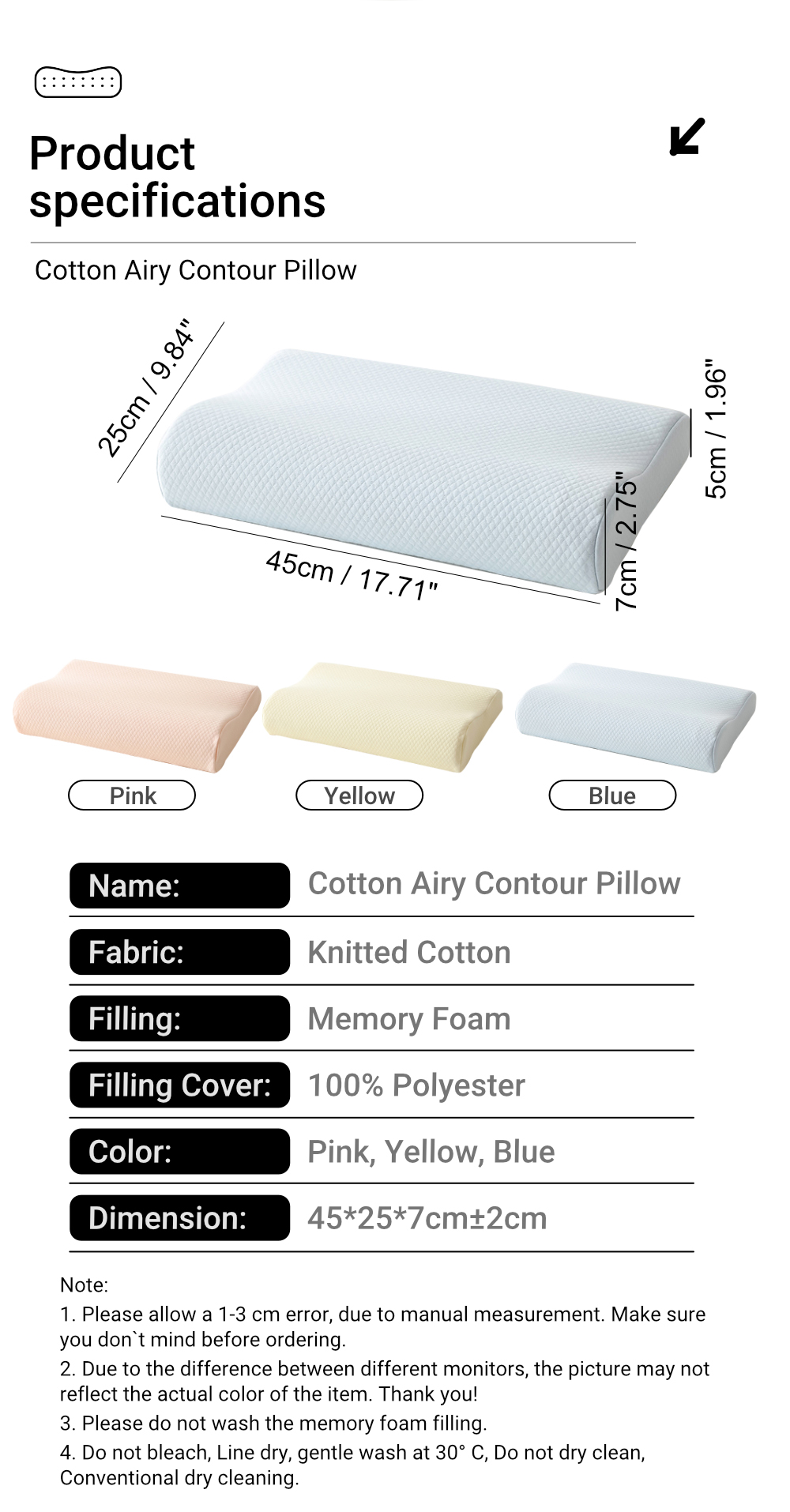 Knitted Cotton Adult Contour Pillow-8